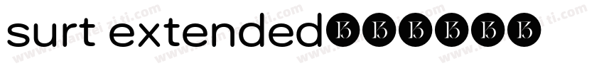 surt extended字体转换